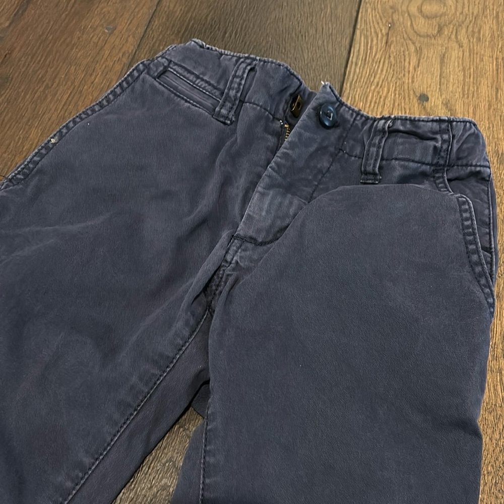 Navy khakis adjustable waist